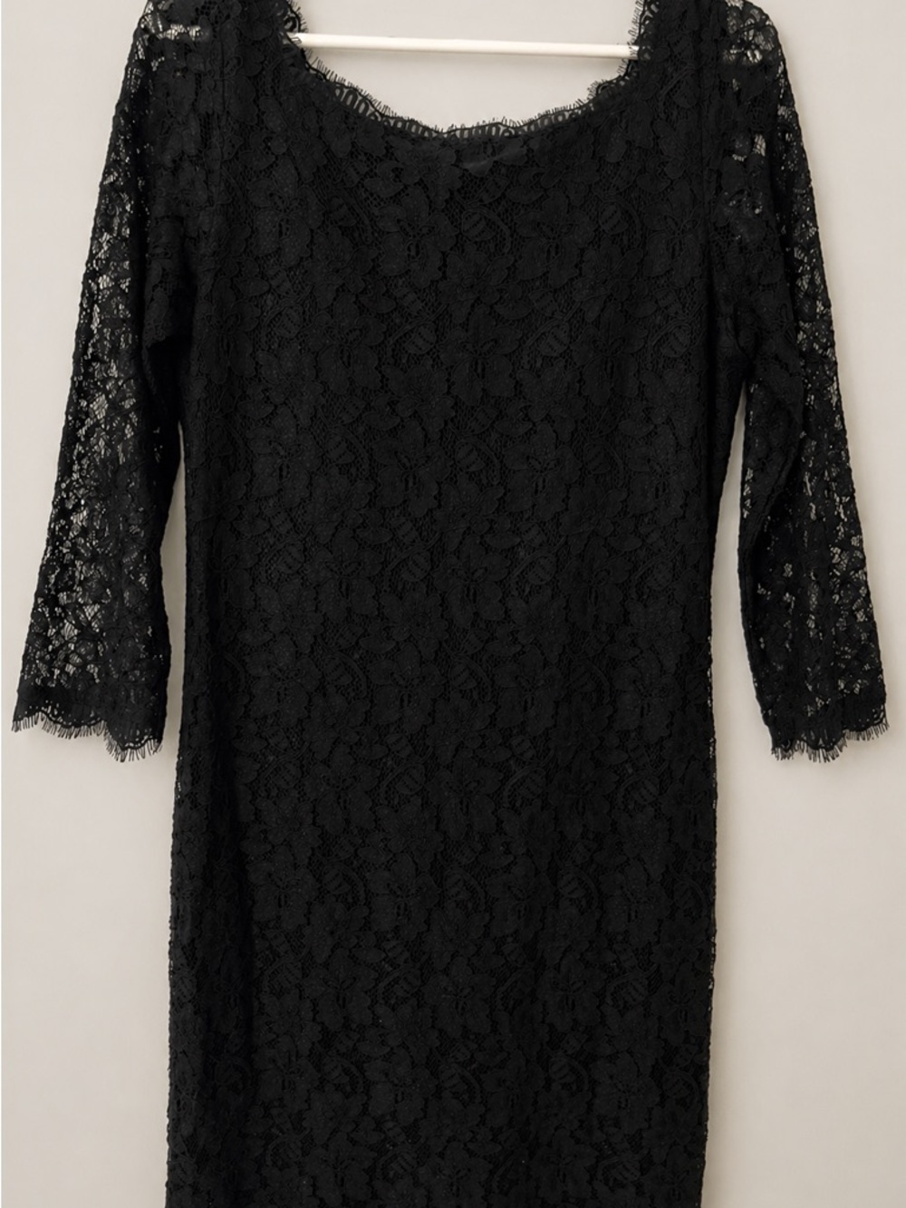 Diane von Furstenberg Black Lace Dress